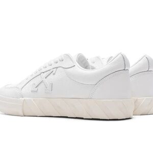 OFF WHITE Leather Sneakers with Unique Sole